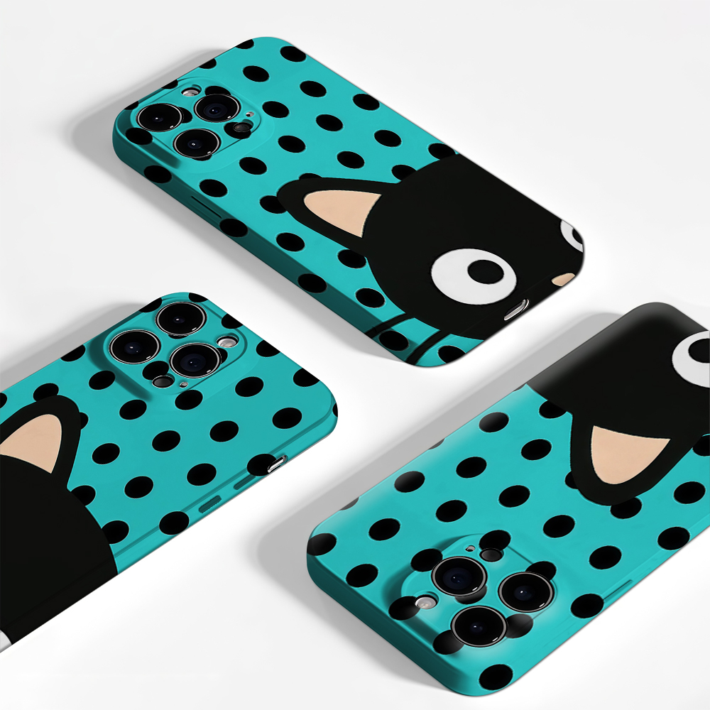 Turquoise Polka Dot Cat Phone  - Apple Iphone 15 Pro Max ulasan dan harga