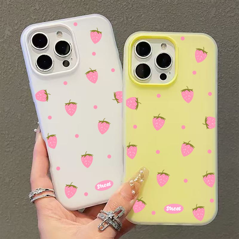 Sweet Pink Strawberry Pattern  - Samsung Galaxy A55 ulasan dan harga