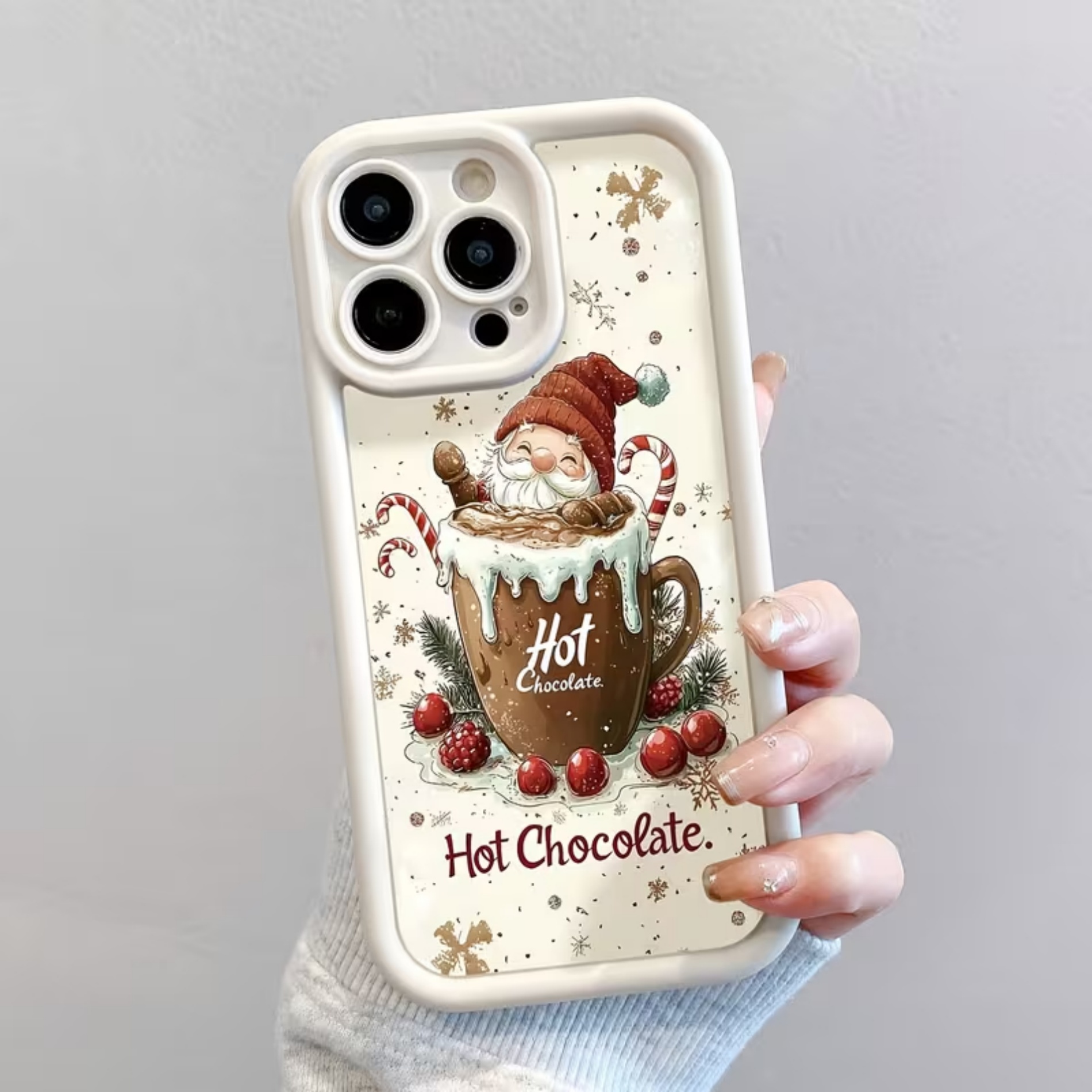 Silicone Cute Santa Claus Prin - Apple Iphone 15 Pro Max ulasan dan harga