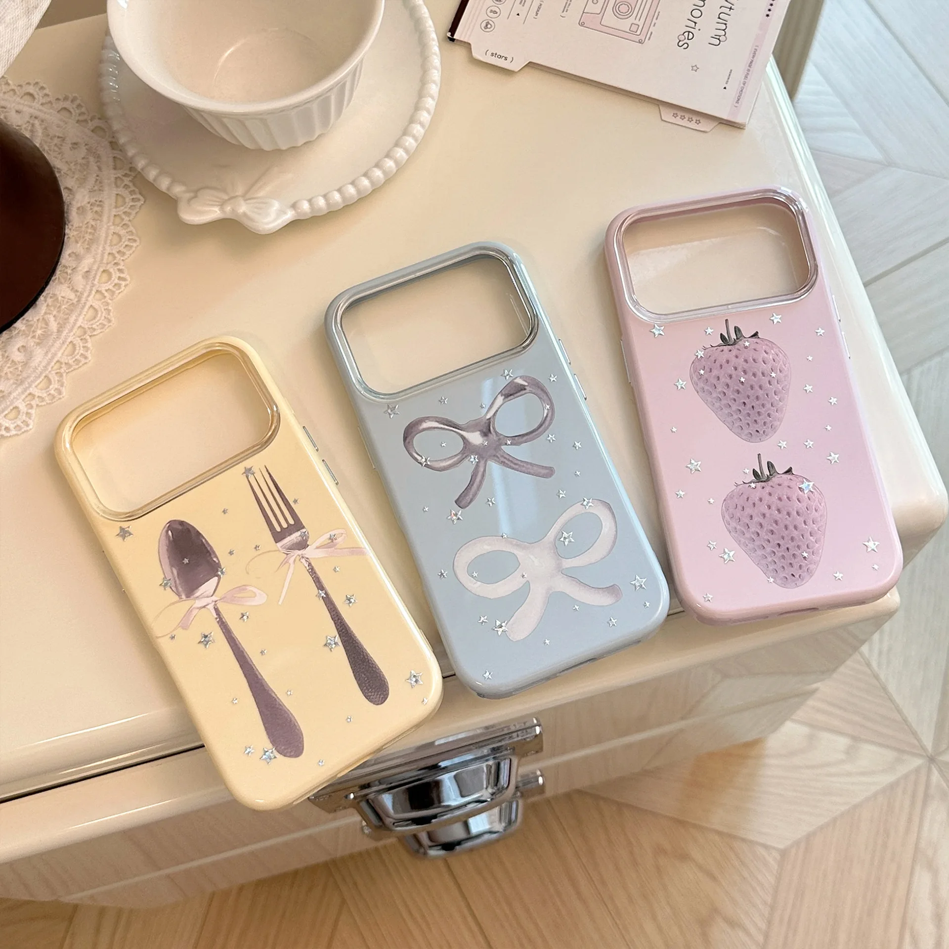 Luxury Candy Colors Sliver Sta - Apple Iphone 15 Pro Max ulasan dan harga