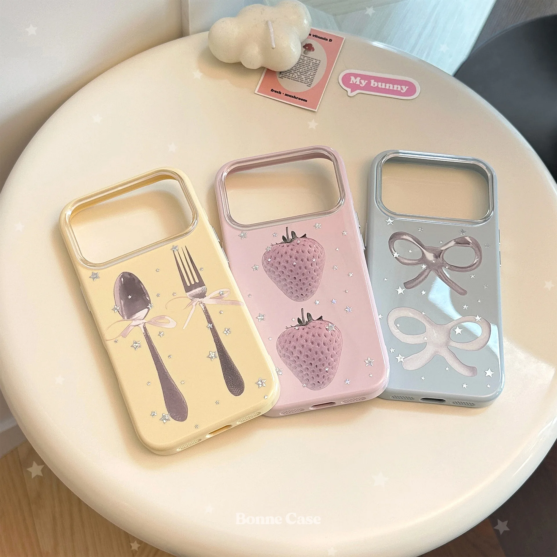 Luxury Candy Colors Sliver Sta - Apple Iphone 15 Pro Max ulasan dan harga